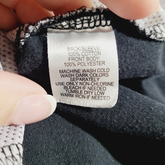 BEANS & BONES Men's Floral Black And Gray Jersey Long Sleeve T-shirt Size Large - Picture 10 of 10